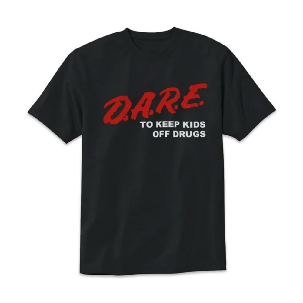 Unisex XL Black Short Sleeve Dare Shirt 100% Cotton Mens Womens X Large NEW